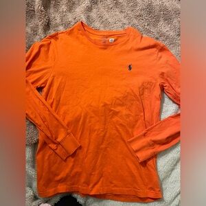 EUC Polo Ralph Lauren Men’s Orange Long Sleeved T-Shirt